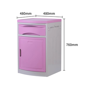 Tủ lưu trữ đầu giường đa chức năng với ngăn kéo cho giường bệnh viện, Tủ đầu giường ABS có thể điều chỉnh - Product Image 1