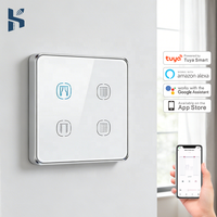 Interruttore per Tende Smart WiFi Tuya, Standard EU/UK, Compatibile con Alexa, Interruttore per Tapparelle WiFi