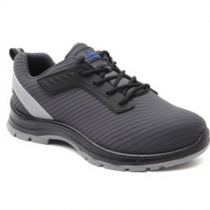 Hafif uçan dokuma çelik ayak anti-statik güvenlik ayakkabıları nefes düşük kesim iş çizmeleri fabrika Unisex - Product Image 2