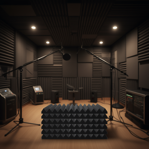 Panneaux de mousse acoustique de 80 pièces de 12x12x1 pouce pour mur et plafond de studio améliorant l'absorption et la réduction du son - Product Image 2