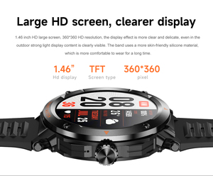 Smartwatch <span class=keywords><strong>2</strong></span> in 1 con Auricolari TWS, <span class=keywords><strong>2</strong></span> Cinturini, NFC, Assistente Vocale AI, Monitoraggio Frequenza Cardiaca, Chiamate Wireless, Fitness Tracker per Uomini e Donne - Product Image 3