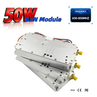 Système anti-drone BLOCKWAVE 50W 650-850MHz, détecteur FPV, blindages RF anti-LORA, gain GaN 50dB, pour randonneurs