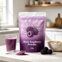 Private Label OEM Gefreeze-droogd Zwarte Frambozenpoeder Zwarte Frambozenextract Zwarte Frambozenfruitpoeder