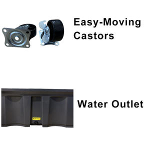 Ventilateur de climatisation portable en métal, refroidisseur d'air, 80x59x155cm, évaporatif, avec hauteur 150/160/170cm, pour <span class=keywords><strong>garage</strong></span> commercial, industriel - Product Image 5