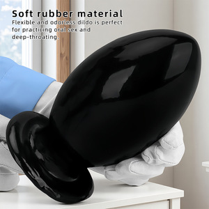 Plug anal Rugby multi-tailles surdimensionné, extenseur anal doux et respectueux de la peau pour la masturbation des hommes et des femmes, accessoires sexuels - Product Image 3