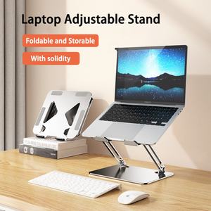 Nouveautés : Support portable pliable pour ordinateur portable, réglable en hauteur, en acier carbone, pour MacBook - Product Image 2