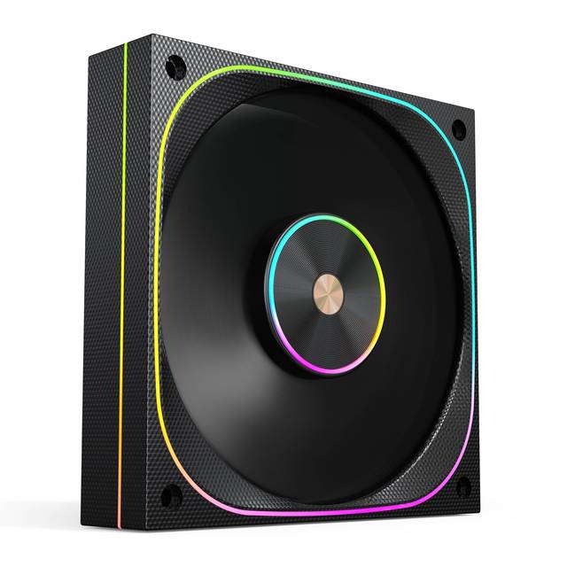 SOEYI C12-GR 120mm ARGB PC Case Fan, High Static Pressure Silent Cooling PWM Desktop Chassis Fan With Star Ring Light Effects
