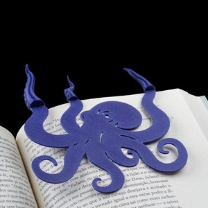 Clips de Libro 3D Personalizados de PLA, Clip de Página con Forma de Pulpo, Marcapáginas de Pulpo, Libro Impreso en 3D - Product Image 3