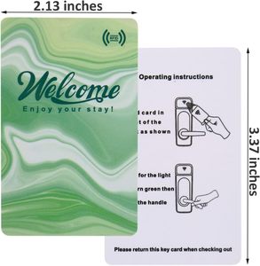 13.56mhz ISO14443 imprimable MIFARE Classic EV1 1K hôtel Motel PVC RFID carte-clé avec enveloppes vertes Saflok, Onity,<span class=keywords><strong>Miwa</strong></span> - Product Image 4