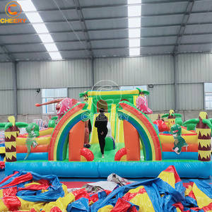 Château <span class=keywords><strong>gonflable</strong></span> Commercial avec parc de dinosaures - Product Image 4