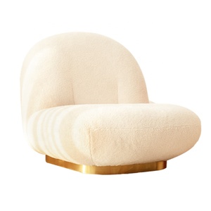 เก้าอี้โซฟาแบบหมุนได้เก้าอี้โซฟาเดี่ยวแบบเรียบง่ายและสบายๆเก้าอี้โซฟาสไตล์อิตาเลียนเก้าอี้พักผ่อนผ้าโซฟา - Product Image 6