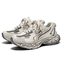 Chaussures de course et de sport décontractées pour hommes, originales, de luxe, respirantes, en maille, à semelle en caoutchouc épaisse, rehaussantes, vente en gros