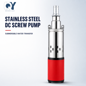 QY Stainless Steel DC Screw Pump Submersible Water Transfer 12V 250W Low Pressure Electric Motor - Product Image 1