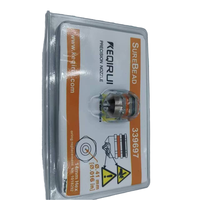 KEQIRUI 339697 Pistolet à colle chaude avec buse en cuivre, type direct, connecteurs de pulvérisation latérale, tête de buse, boîte en carton