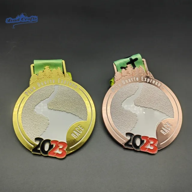 Benutzer definierte Metall Logo Sport Laufen Marathon Medaille für Souvenir 3d Gold Silber Bronze Zink Legierung Metall Custom Pins Medaille