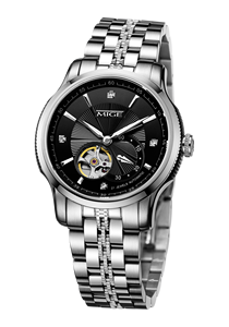 Customized Luxury Men's Stainless Steel Mechanical <b>Watch</b> Water Resistant Pointer Dial Chronograph Fashion Hangzhou Movement - Product Image 2