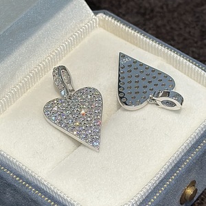 จี้รูปหัวใจเงินแท้ S925 สไตล์โบราณ เรียบง่าย ทันสมัย น้ำหนักเบา ดีไซน์เฉพาะตัว - Product Image 4