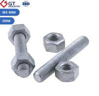 ASTM A193/A193M Grade B8/B8C/B8T Stud Bolts & Threaded Rods (M18/M60/M80) Hex Nuts Zinc/Black Finish