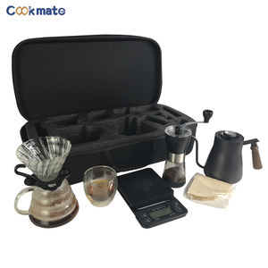 <span class=keywords><strong>Meilleure</strong></span> vente Verser sur le café goutte à goutte Kit d'accessoires Portable en acier inoxydable filtre café Sever sac de voyage - Product Image 6