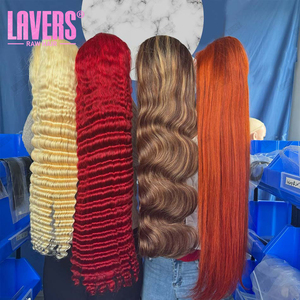 Perruque Lace Frontale HD Transparente à Ondulations Profondes, Densité 200, <span class=keywords><strong>Cheveux</strong></span> Humains Bruts Vierge Brésiliens Bouclés Profonds, pour Femmes Noires - Product Image 4