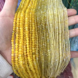 Perles en pierres précieuses facettées en gros 2mm 3mm 4mm Agate <span class=keywords><strong>Opale</strong></span> Pierre du Soleil Turquoise Cristal Taillé Perles en vrac sur fils - Product Image 2