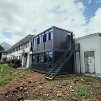 Maison conteneur en acier de luxe préfabriquée, cabine modulaire détachable, maisons mobiles en kit pour hôtels et commerces