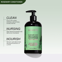 KOGEEYY Marque Privée Naturelle Sans Sulfate Renforce la Croissance Capillaire au Romarin et à l'Oignon Rouge Shampoing et Après-Shampoing pour la Repousse des Cheveux OEM