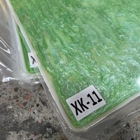 Plaque acrylique imitation marbre vert alabastre