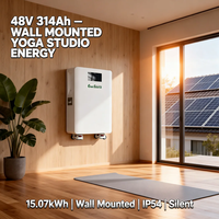 Baterai Lithium Ion 15kWh 48V 314Ah untuk Sistem Penyimpanan Energi, Terpasang di Dinding dengan Roda