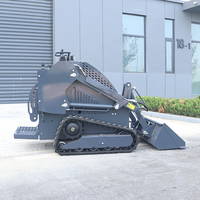 Mini-chargeuse compacte sur chenilles à moteur essence, certifiée CE, avec chenilles en acier, nouveau moteur