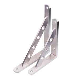 Support mural triangulaire en acier inoxydable, cadre de support robuste pour étagères flottantes - Product Image 5