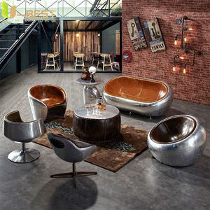 <span class=keywords><strong>Fauteuils</strong></span> de salon vintage industriels rétro en métal pivotants en aluminium, <span class=keywords><strong>fauteuils</strong></span> de salon, cadeiras sala estar, meubles - Product Image 5