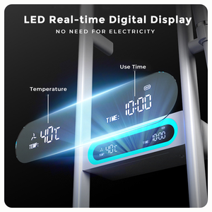 YaKe in ottone multifunzione da bagno a parete soffione doccia palmare miscelatore Set di Display digitale intelligente rubinetto da bagno Set - Product Image 3