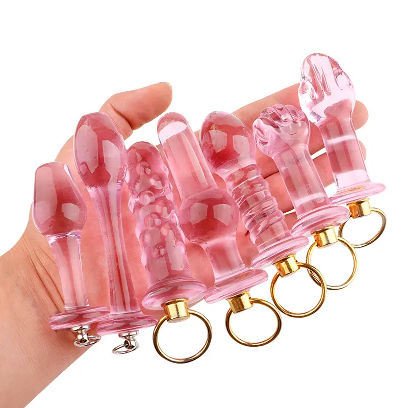 7 phong cách thủy tinh dildo nữ thủ dâm hậu môn đồ chơi mông cắm mini AV Wand ASS Anal Expander đồ chơi với nhẫn quan hệ tình dục người lớn dương vật nhỏ