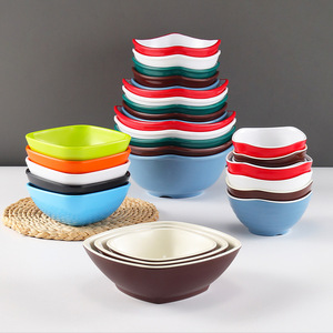Melamine <b>Square</b> Bowls Solid Color <b>Set</b> For Restaurants And Hotels - Product Image 1