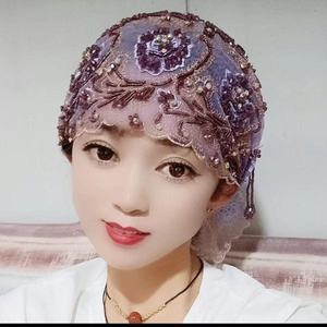 Nuevo <span class=keywords><strong>Pañuelo</strong></span> para la <span class=keywords><strong>Cabeza</strong></span> con Borlas Estilo Marroquí 2025 - Gorro Musulmán Bordado con Hilo Dorado para Ramadán - Product Image 4