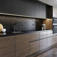 Cuisine italienne haut de gamme, luxe moderne, armoire de cuisine en acier inoxydable, évier, robinet, charnière, étanche, acier inoxydable 304, stratifié blanc