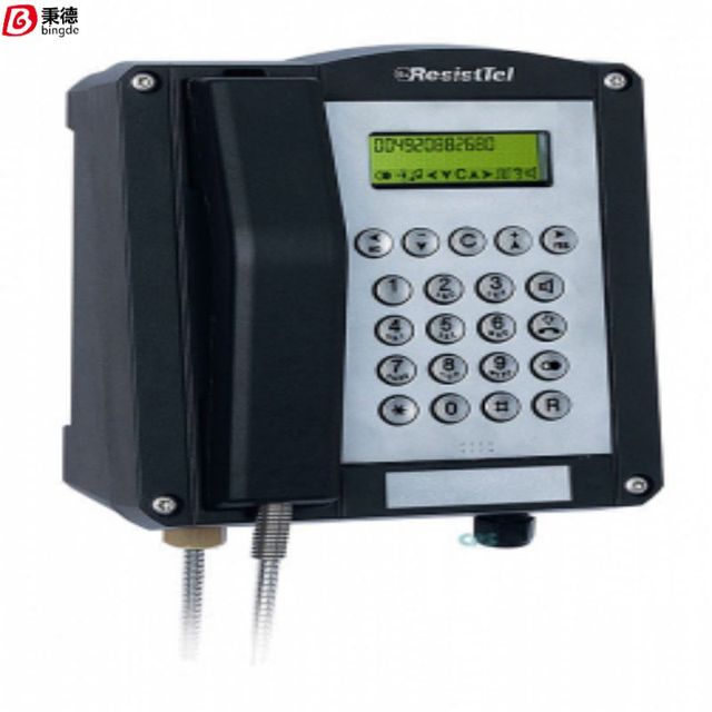 FHF Ex-Telephone ExResistTel Black 11286101 ExResistTel Explosion Proof Telephone Analog