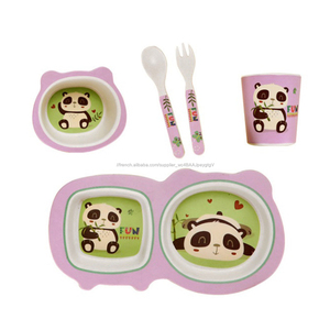 En gros Biodégradable <span class=keywords><strong>écologique</strong></span> pour enfants en fibre de <span class=keywords><strong>bambou</strong></span> <span class=keywords><strong>vaisselle</strong></span>, assiettes de <span class=keywords><strong>vaisselle</strong></span> ensembles pour enfants - Product Image 2