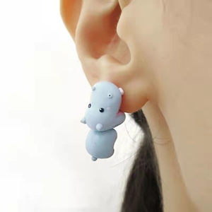 Pendientes de animales pequeños con diseño creativo y único 2026, estilo de dibujos animados, a la moda, para mujer, joyería al por mayor - Product Image 3