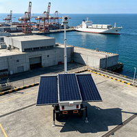 Remolque de Seguridad CCTV Solar Portátil para Monitoreo de Ingeniería Minera 24/7
