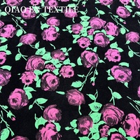 Nouveau Style chinois lavage à l'encre flocage tissu extensible respirant imprimé sergé tricoté Base chemise haut robe Cheongsam matériel