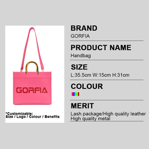 Bolso de mano de cuero PU de lujo para mujer <span class=keywords><strong>Marc</strong></span>, cierre de cremallera, portátil, con logotipo personalizado, gran capacidad, bolso de oficina con letras/ - Product Image 3