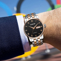Reloj Automático de Acero Inoxidable 316L para Hombre, Estilo Casual de Negocios, con Logotipo Personalizado OEM, Movimiento Mecánico Miyota