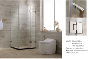 Cabine <span class=keywords><strong>de</strong></span> <span class=keywords><strong>douche</strong></span> vapeur PRIMA carrée/forme irrégulière/ronde <span class=keywords><strong>en</strong></span> verre trempé 6 mm sans cadre avec expérience spa multifonctionnelle - Product Image 3