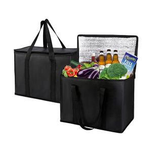 Personnalisé Portable 30L Écologique Isolé Viande Refroidisseur Sac Durable Non-Tissé Déjeuner Livraison À La Mode Léopard À L'extérieur - Product Image 1