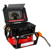 Caméra d'inspection des canalisations avec écran tactile de 10,1 pouces, étanche IP68, câble de 20 m, endoscope de 7 mm avec compteur de mètres et enregistreur DVR