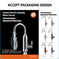 Robinet électrique en acier inoxydable pour cuisine, chauffe-eau 3000W, affichage numérique, robinet électrique instantané à eau chaude en trois secondes