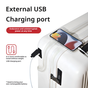 多機能 男女兼用 26インチ 大容量 静音キャスター付き トラベルバッグ スーツケース 女性向け キャビンラゲッジ - Product Image 6