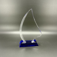 Trophée de golf de championnat optique en gros d'usine sur socle noir